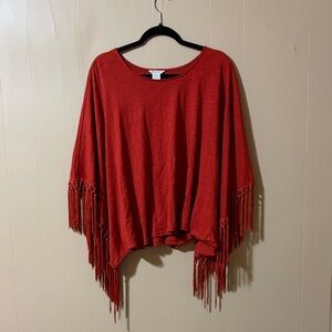 Ariat Red Fringe Sweater